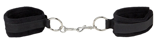 Чёрные наручи Shots Media BV Velcro Cuffs OU051BLK