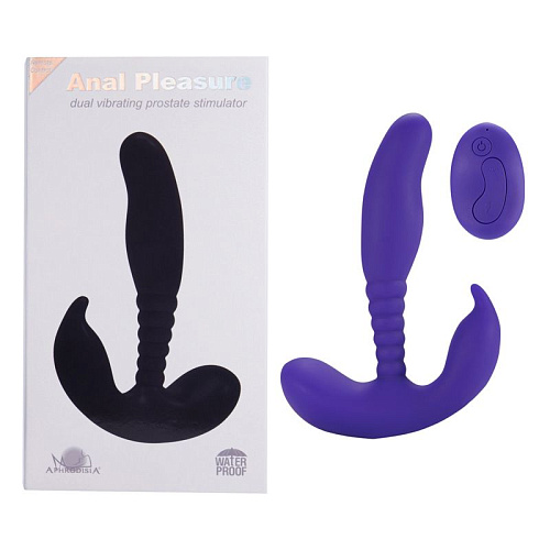 Фиолетовый стимулятор простаты Howells Remote Control Anal Pleasure Vibrating Prostate Stimulator 182018Purple (13,5 см)