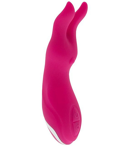 Розовый клиторальный вибратор с ушками Tonga NAGHI NO.8 530008 (16 см)