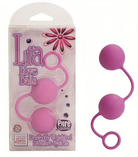 Розовые вагинальные шарики California Exotic Novelties Lia Love Balls SE-4560-04-3