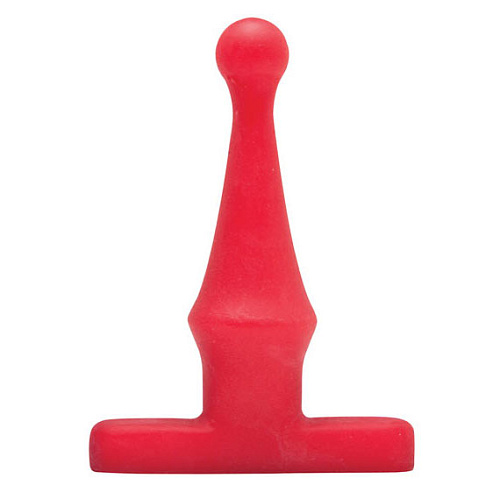 Красная анальная пробка Topco Sales Bum Buddies Tease My Tush Intermediate Silicone Anal Plug 1003030 (12 см)
