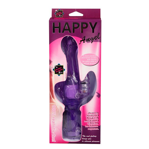 Ротатор-вибратор со стимулятором ануса фиолетового цвета Baile BW-037021-0603 (22 см)