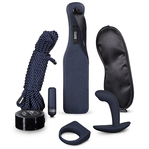 Тёмно-синий набор для игр Fifty Shades of Grey DARKER DARK DESIRE ADVANCED COUPLES KIT FS-61040