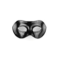 Чёрная кожаная маска со стразами Shots Media BV Diamond Mask OU024BLK
