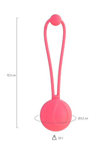 Коралловый вагинальный шарик ToyFa ROSY 564005