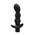 Чёрный анальный вибромассажёр Lola toys Naughty 8012-01Lola (14,5 см)