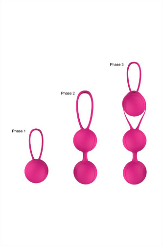 Набор розовых вагинальных шариков S-HANDE Lover SHD-015