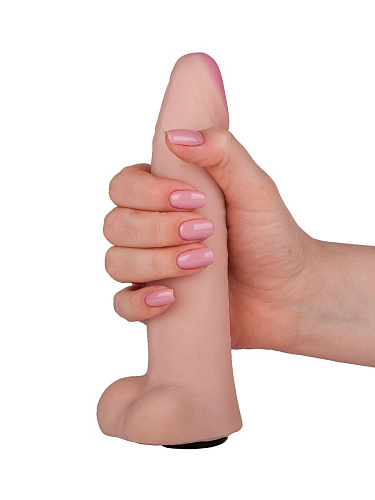 Телесная насадка на Harness с коннектором BLACK LINE LOVETOY (А-Полимер) 842004 (18,5 см)