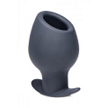 Большая чёрная анальная пробка XR Brands Ass Goblet Silicone Hollow Anal Plug Large AF981-Large (11,18 см)