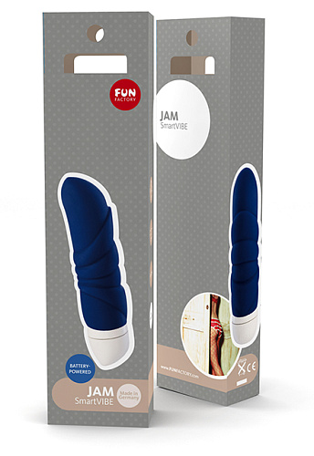 Синий мини-вибратор Fun Factory Jam 18651 (12,7 см)