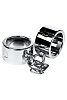 Серебристые широкие наручники ToyFa Metal 717183