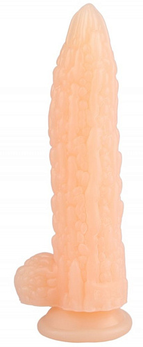Телесный фантазийный фаллоимитатор Сумерки богов «Дикая кукуруза» 1015-17 BX DD (21 см)