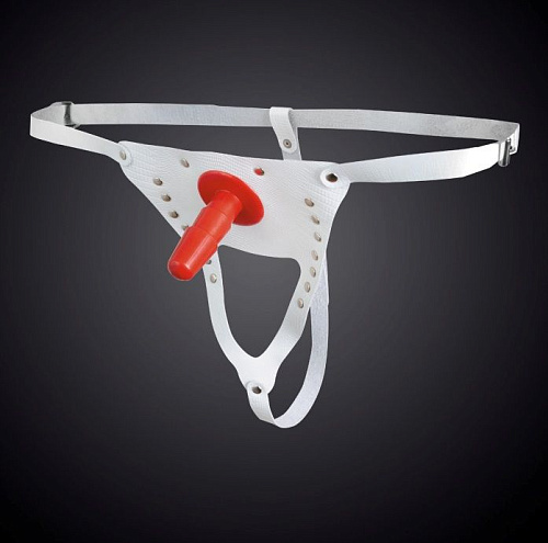 Белые трусики со штырьком Sitabella 3150-3 (S-M-L)