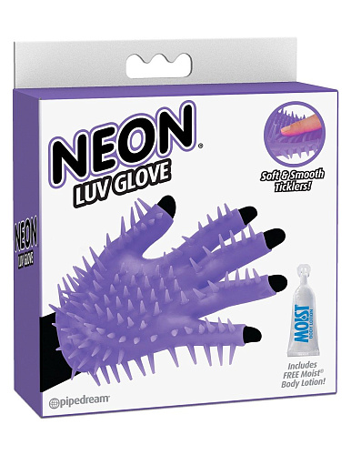 Фиолетовая перчатка для мастурбации Pipedream Luv Glove PD1446-12