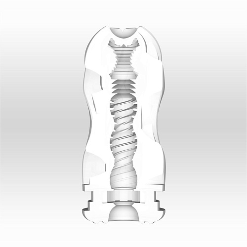 Мастурбатор белого цвета Tenga Reusable Vacuum CUP Gentle ATH-001W