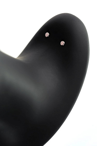 Чёрная анальная втулка с эффектом римминга Erotist Hurricane 541316 (14 см)