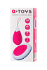 Розово-белое виброяйцо с пультом ДУ A-toys 764003