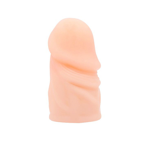 Насадка-удлинитель телесного цвета на пенис фаллической формы Baile BI-010024C-1002 (7,2 см)