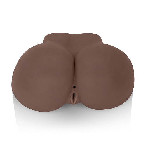 Реалистичная попка и вагина шоколадного цвета с вибрацией California Exotic Novelties Vivid Raw Baby Got Back SE-7521-10-3