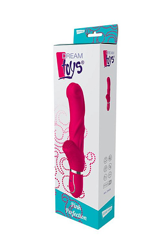 Ярко-розовый вибратор Dream Toys 10-SPEED PINK PERFECTION 21475 (22 см)
