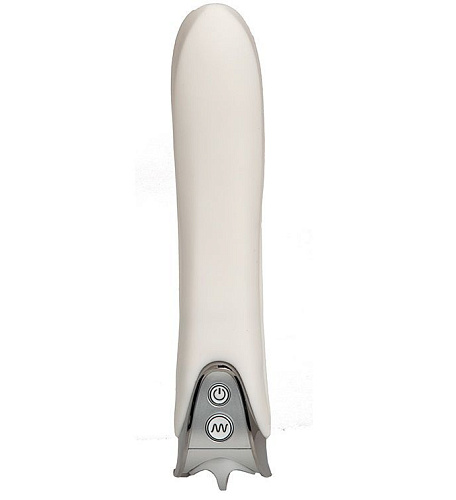 Белый вибромассажёр из серии VIBE THERAPY Vibe Therapy ELATION 50654 (17 см)