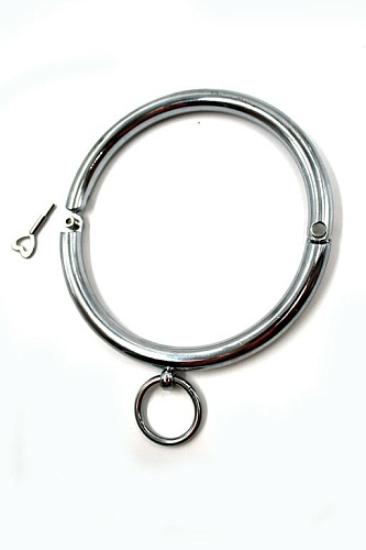 Металлический ошейник с кольцом для фиксации Kanikule KL-NC21001