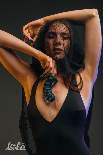 Мужской пояс верности зелёного цвета Lola toys Romello 1166-03lola