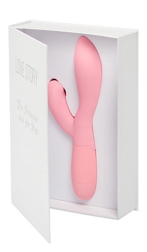 Вибратор розового цвета Lola toys The Princess and the Pea Sweet Kiss 3001-01lola (20,5 см)