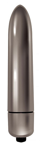 Серебристая вибропуля Indeep Mae 7704-03indeep (9 см)