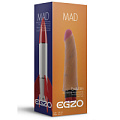 Реалистичный мультискоростной вибратор без мошонки EGZO Mad Rocket VNS003 (18,5 см)