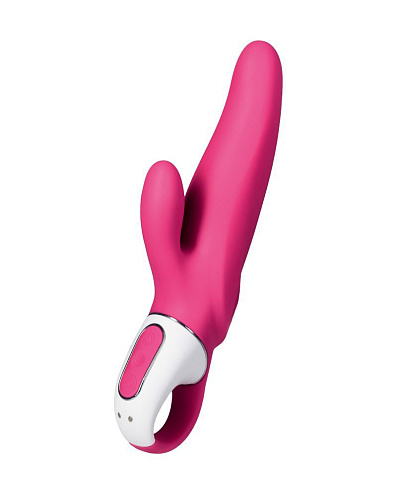 Ярко-розовый вибратор с клиторальным отростком Satisfyer Vibes Mr. Rabbit EE73-867-1017 (22,1 см)