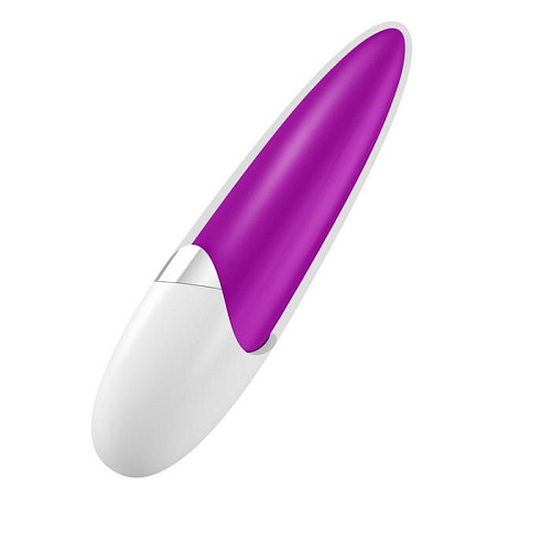 Мини-вибратор цвета фуксии OVO D2 WHITE/VIOLET (11,5 см)