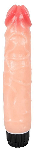 Толстый вибратор с венами и ярковыраженной головкой телесного цвета Orion 0552526