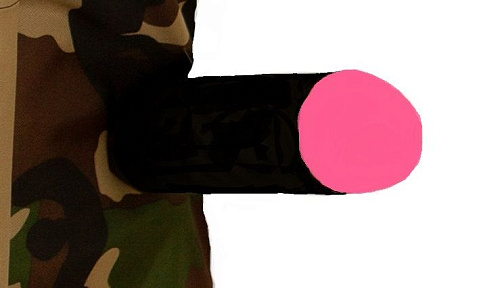 Зелёный фартук с фаллосом LOVETOY (А-Полимер) «Танковые войска» КФ-011