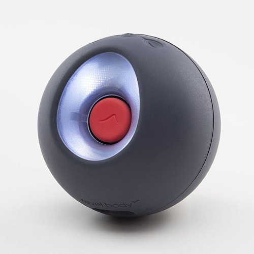 Серый магнитно-левитационный пульсатор с широким диапазоном вибрации + 2 дополнительные насадки Revel Body SOL RB-302EURB-421