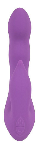 Фиолетовый вибромассажёр для внутренней и наружной стимуляции Orion Purple Vibe G-Spot 0579734 (20 см)