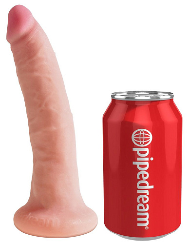 Телесный фаллоимитатор-реалистик на присоске Pipedream Dual Density 7 Cock PD5702-21 (17,8 см)