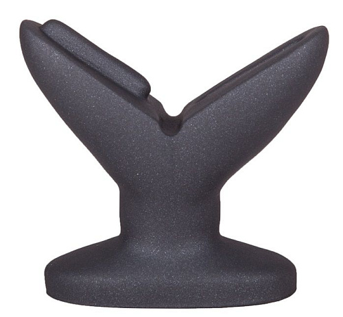 Анально-вагинальный плаг в чёрном цвете LOVETOY (А-Полимер) A Blooming tulip 429703 (11 см)