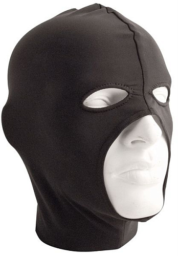 Чёрная маска для орального секса Mister B Mister B Lycra Cocksucker Hood MB631405