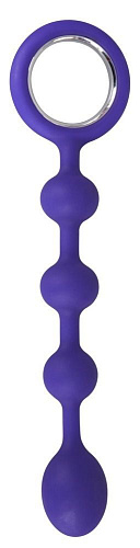 Фиолетовая анальная цепочка с ручкой-кольцом Orion 0511102 (23,5 см)