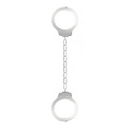 Белые металлические кандалы Shots Media BV Metal Ankle Cuffs SHT364WHT