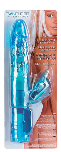 Голубой ротатор с разносторонним вращением шаров Seven Creations TWIN TURBO DOLPHIN 06-166JBLU BCD GP (17,5 см)