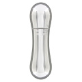 Серебристый мини-вибромассажёр Toy Joy MINI VIBRATING MASSAGER 3006010147 (8 см)