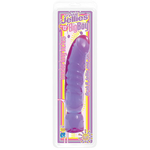 Фиолетовый фаллоимитатор Doc Johnson Big Boy Dong Crystal Purple Jellie 0287-52-CD (29,5 см)