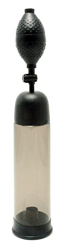 Помпа с прозрачной колбой и грушей сверху, дымчатая Seven Creations 99059L BX GP