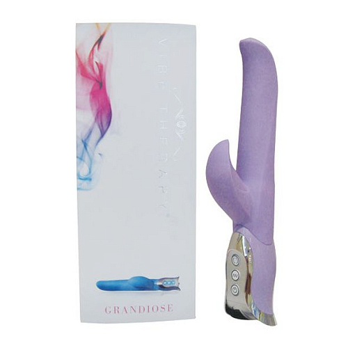 Cиреневый вибромассажёр с ротацией Vibe Therapy Grandiose C01B4S005-B4 (27 см)
