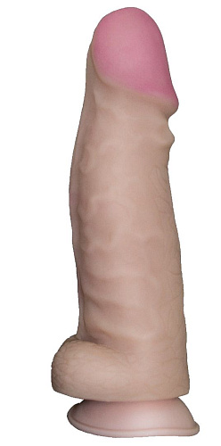 Реалистичный супергигант телесного цвета на присоске LOVETOY (А-Полимер) 958000 (28 см)