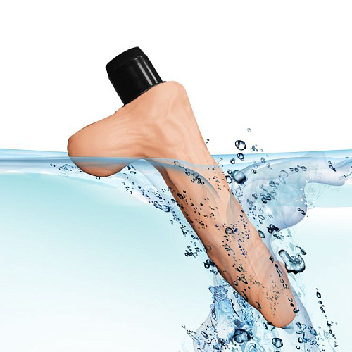 Телесный вибратор-реалистик с венками Lovetoy 1009 (20 см)