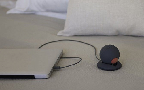 Серый магнитно-левитационный пульсатор с широким диапазоном вибрации + 2 дополнительные насадки Revel Body SOL RB-302EURB-421