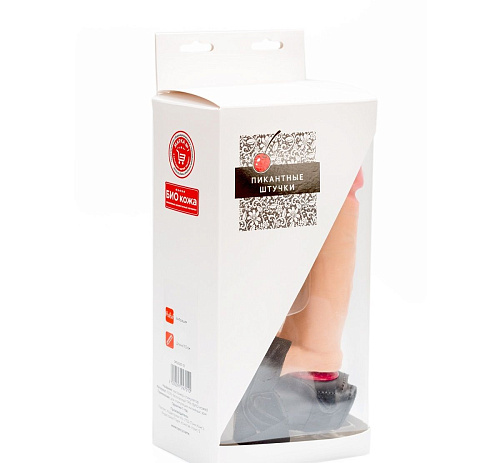 Телесный страпон с регулируемыми трусиками Пикантные штучки DP02089T (15 см)